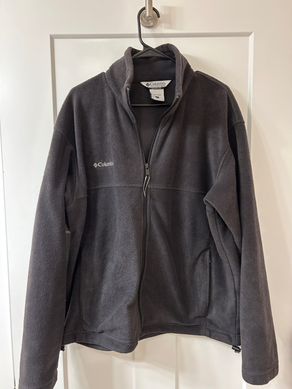 Columbia Charcoal Black Full-Zip Fleece Jacket